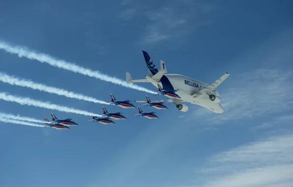 Picture flight, the plane, Airbus, Beluga