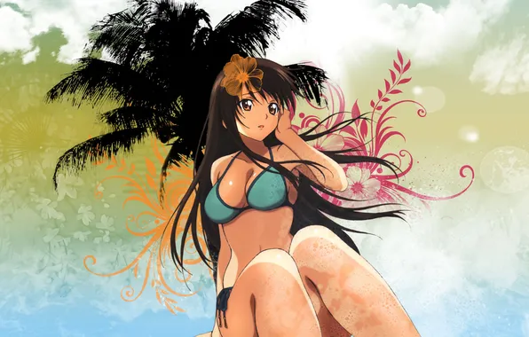 Swimsuit, girl, style, background, Love trouble, To LOVE-Ru