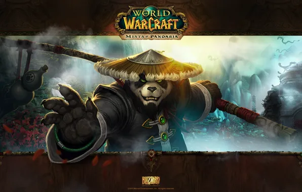 Wallpaper Wow, 2011, New Update, Mists Of Pandaria, WWII, World Of.