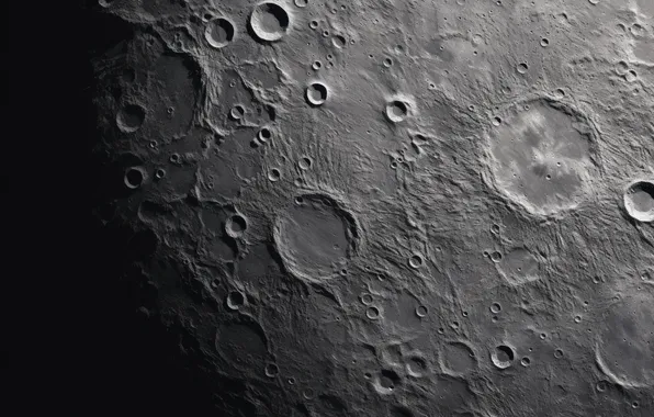 Moon, photo, craters