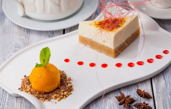 Picture ice cream, cake, decor