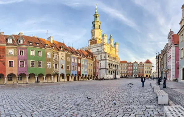 Home, area, Poland, town hall, Poznan