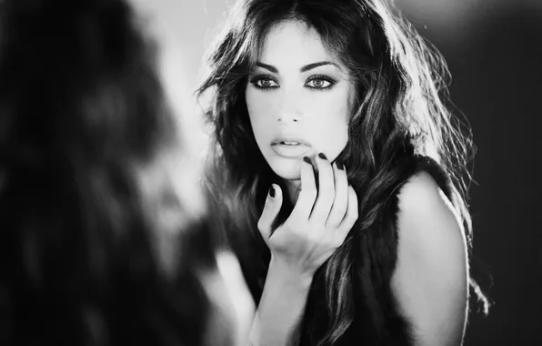 Girl, reflection, mirror, beautiful, Melita Toniolo