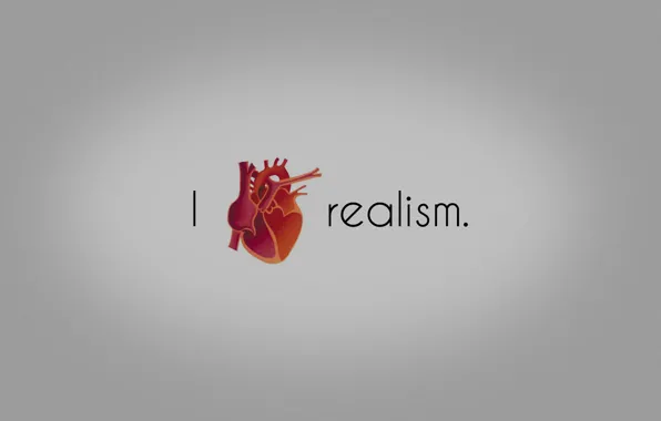 Picture heart, love, realism