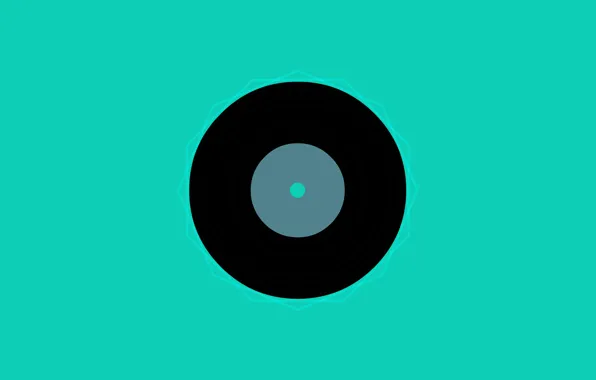 Picture circles, black, minimalism, texture, vinyl, record