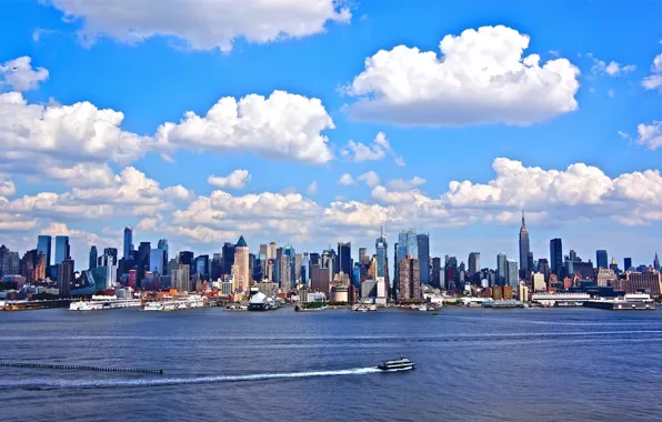 The ocean, New York, yacht, USA