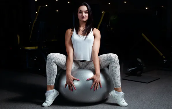 Ball, female, fitness