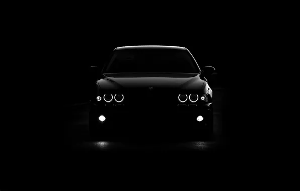 Picture auto, eyes, light, black, lights, bmw, BMW, black