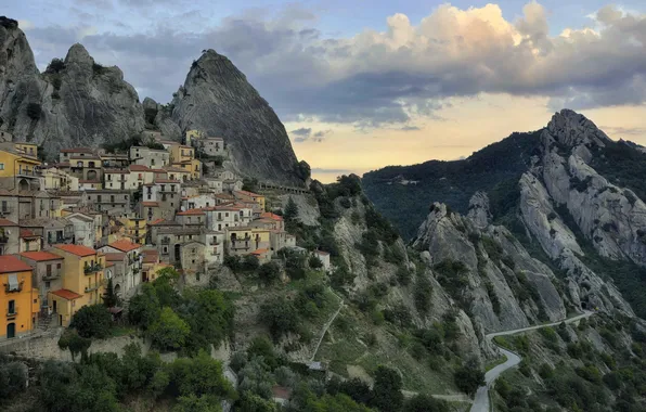 Picture italia, the dolomites lucane, castelmezzano (potenza), basilicata