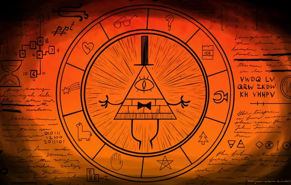 Gravity Falls, Bill Cipher, Gravity Falls, Bill Cipher, Remember! Reality is an illusion, the universe …