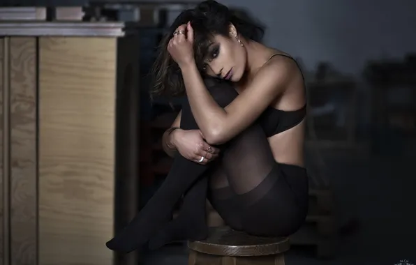 Look, decoration, sexy, pose, model, hands, makeup, figure