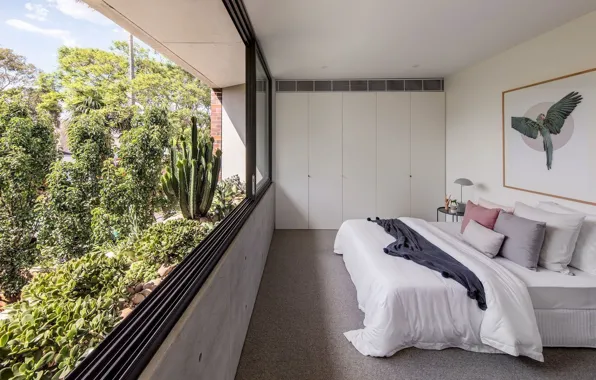 Design, style, room, interior, Australia, Sydney, bedroom, Sidney Balmain House