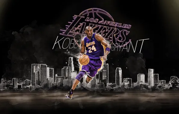 The ball, Basketball, Los Angeles, NBA, Lakers, Kobe Bryant, Los Angeles, Player