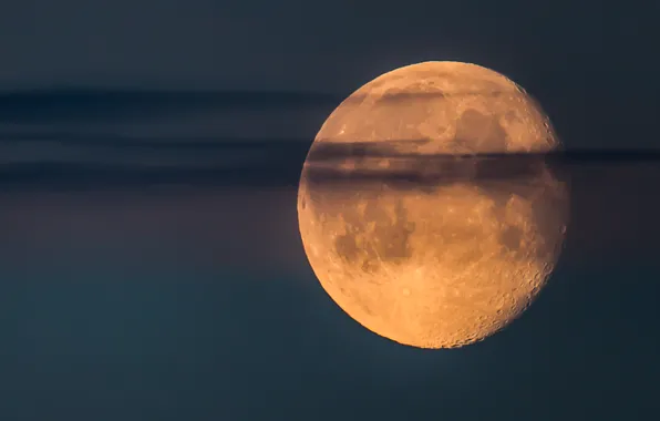 The sky, landscape, the moon, cloud, craters