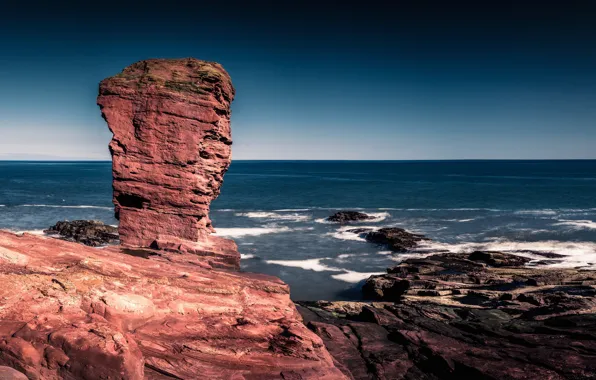 Sea, coast, Scotland, Scotland, Angus, Seaton Cliffs