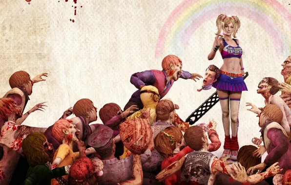 Blood, zombies, saw