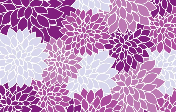 Purple, flowers, retro, background, texture, Dahlia