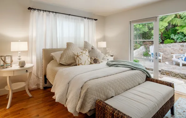Picture bedroom, bed, pillow