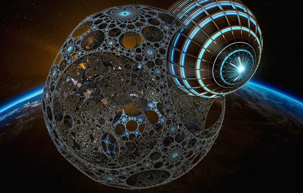 Space, abstraction, planet, sphere, the volume