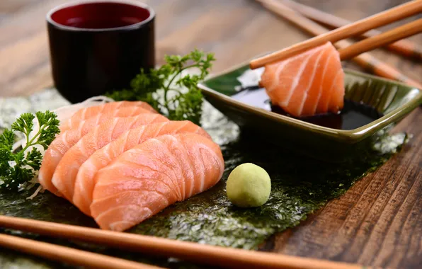 Picture fish, sticks, Japanese cuisine, parsley, Japanese cuisine, parsley, fish sticks