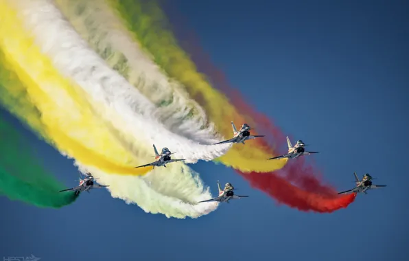 Picture Smoke, Fighter, Aerobatic team, Chengdu J-10, AIR FORCE CHINA, August 1st aerobatic team, HESJA Air-Art …