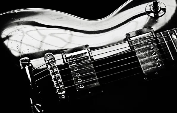 Picture guitar, strings, electro, gibson
