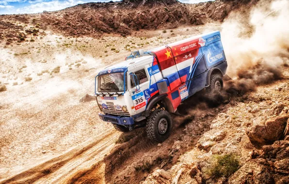 Sport, Speed, Truck, Race, Master, Russia, Kamaz, Rally