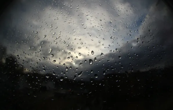 Picture drops, rain, window