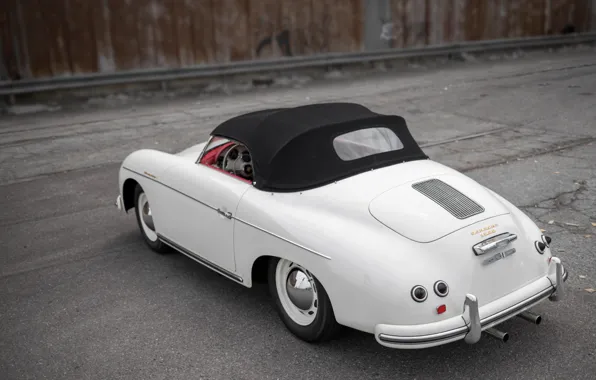 Picture Porsche, 1956, 356, rear view, Porsche 356A 1600 Speedster