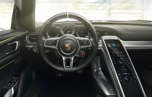 Porsche, 918, Spyder Interior