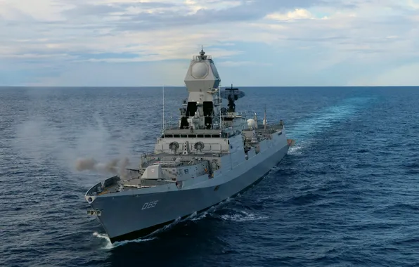 Shooting, destroyer, The Indian Navy, THE Chennai