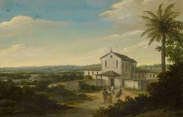 Picture landscape, picture, Frans Post, House of a Dutch Colonist in Brazil