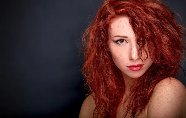 Face, model, red, portrait photography