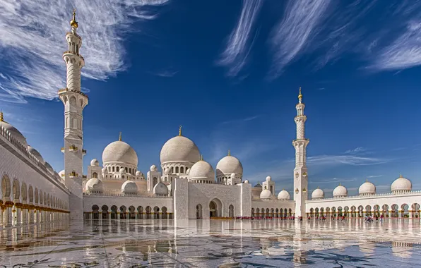 Abu Dhabi, UAE, The Sheikh Zayed Grand mosque, Abu Dhabi, UAE, Sheikh Zayed Grand Mosque