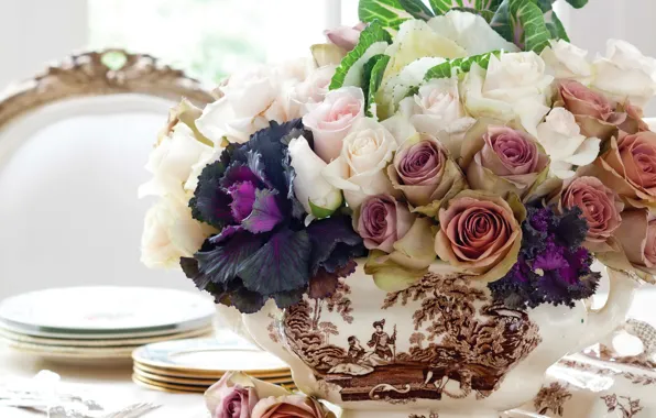 Picture flowers, roses, roses, bouquets