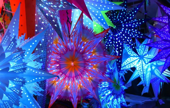 Picture stars, decoration, holiday, Christmas