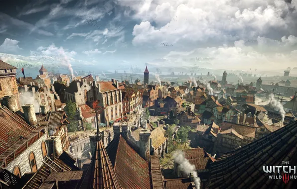 Picture city, the city, game, The Witcher 3: Wild Hunt, Novigrad, Novigrad