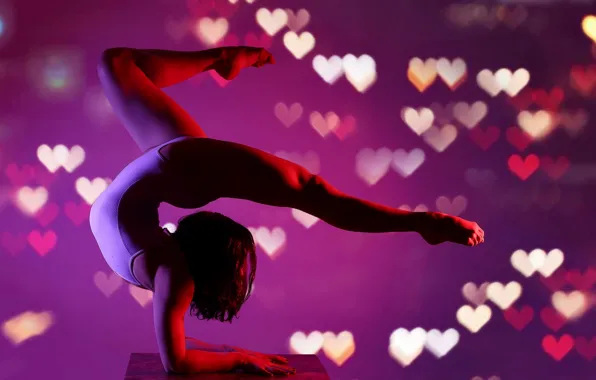 Picture girl, pose, background, body, legs