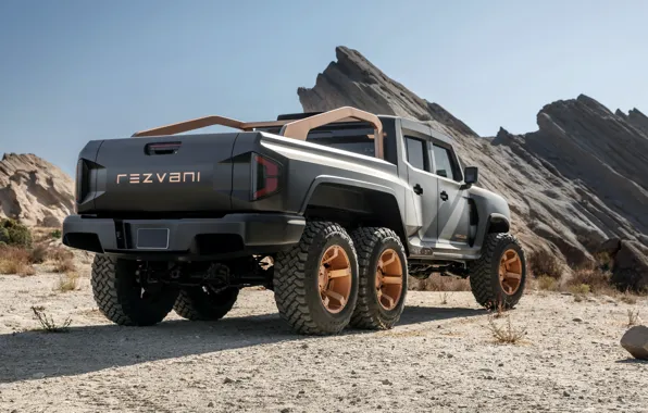 Picture pickup, in the mountains, Rezvani, 2020, Hercules 6x6