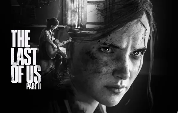 Picture girl, guitar, game, face, Naughty Dog, by eversontomiello, The Last of US Part II, The …
