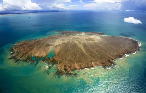 Sea, island, Brazil, Baja, archipelago Abrolhos, Caravelas, The first marine national Park of Brazil