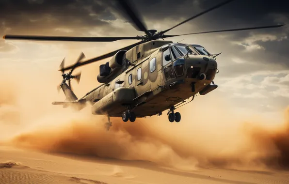 Flight, aviation, technique, helicopter, AI art, neural network