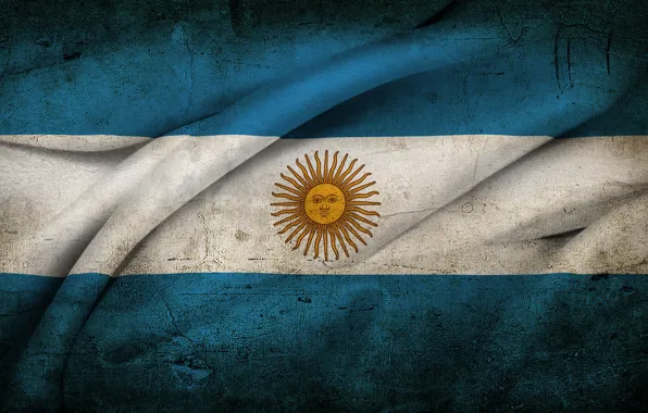 Picture The sun, flag, old, Argentina