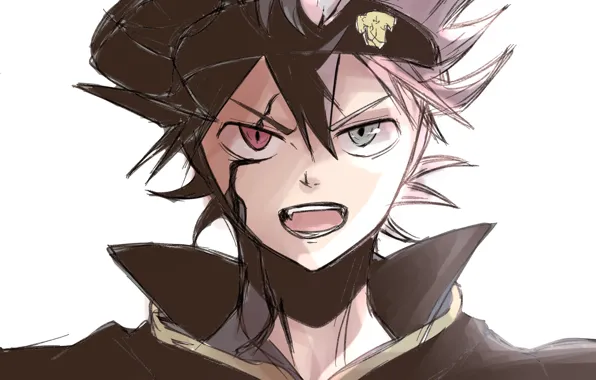 Picture look, boy, Black Clover, Asta, Black Clover