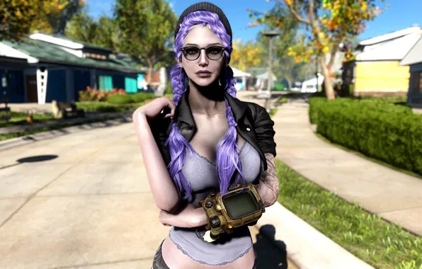 Girl, Glasses, Fallout 4