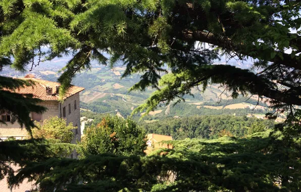 Picture landscape, Italy, San Marino