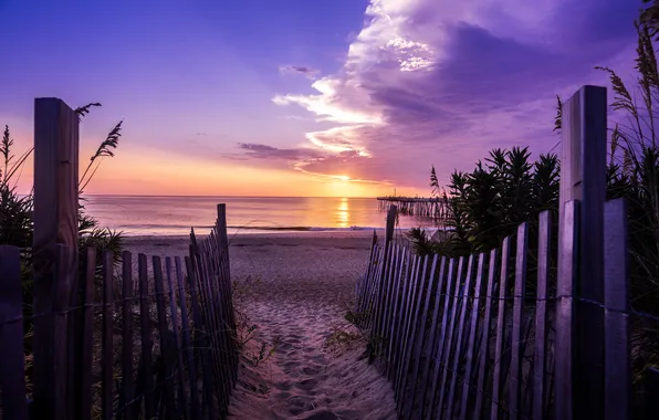 Picture sunset, North Carolina, Nags Head