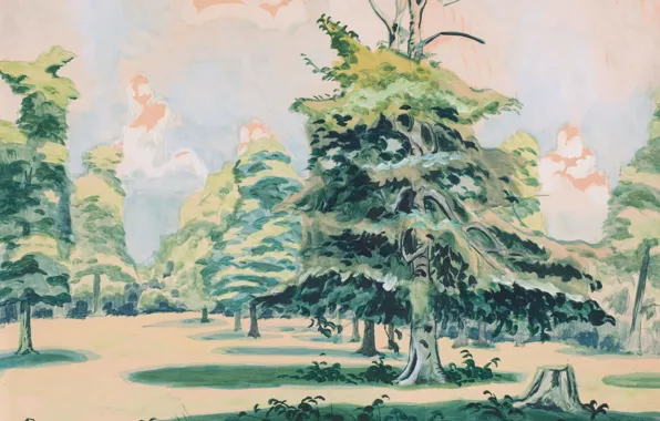 1920, Untitled, Charles Ephraim Burchfield, possibly Green Grove