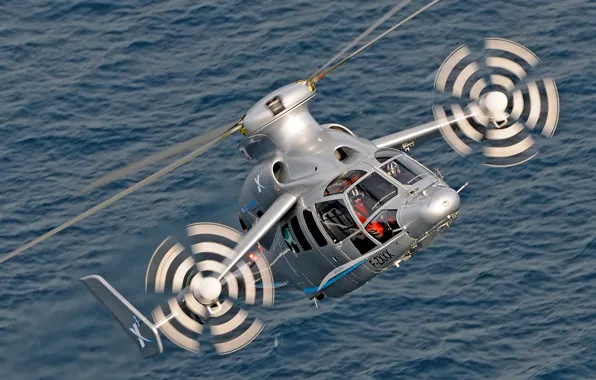 Picture flight, helicopter, experimental, hybrid, Eurocopter X3