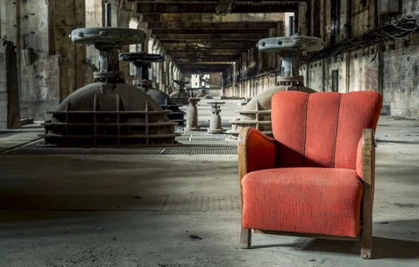Background, chair, factory